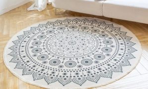 Karpet Rajut Bulat sebagai Elemen Dekorasi Hangat untuk Ruangan Modern Karpet Rajut Bulat