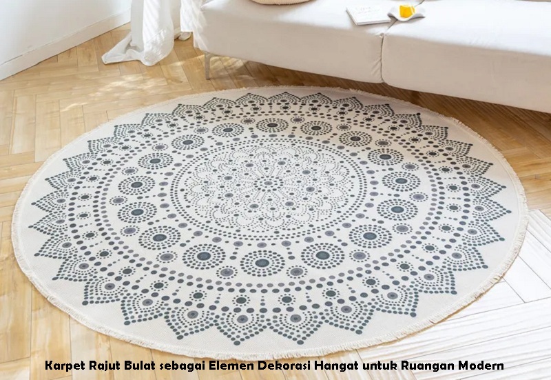 Karpet Rajut Bulat